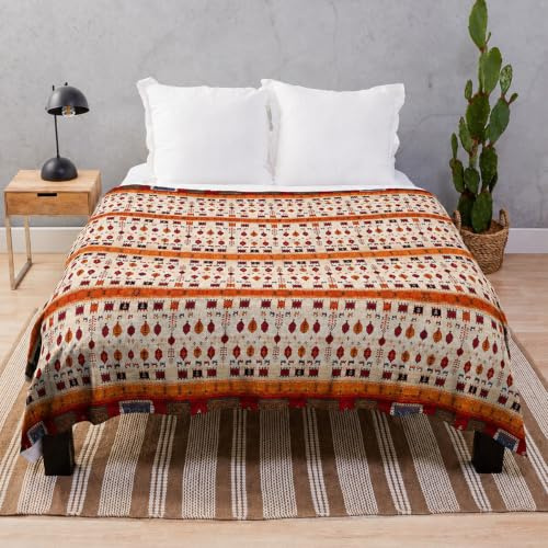 Manta Bohemia, Cobija Suave Microfibra, Cubrecama Decorativo Dormitorio