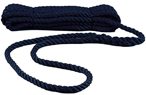 Navyline PP Festmacher-Leine mit Auge - Navyblau, Ø und Länge:16mm Ø. 12m lang