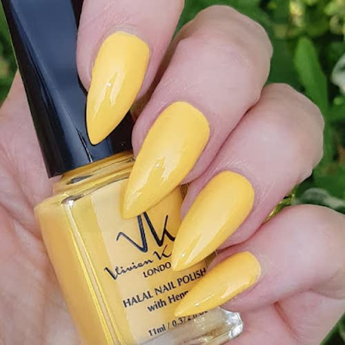 Esmalte de uñas permeable Vivien Kondor Henna Halal Ha13 Gold Souk 11 ml