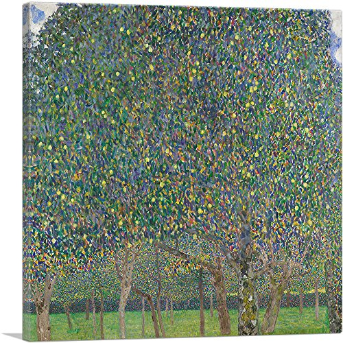ARTCANVAS Pear Tree 1903 Canvas Art Print Stretched Framed Painting Picture Poster Giclee Wall Decor by Gustav Klimt - 36 x 36 (0.75 Deep)