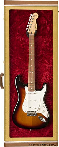 Fender® »GUITAR DISPLAY CASE - TWEED« Show-Case für E-Gitarre - Mit Sichtfenster - Farbe: Tweed/Plüsch Innenfutter in rot