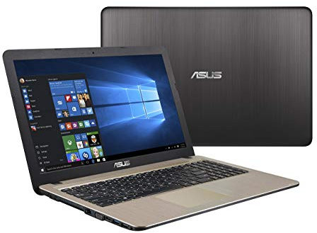 Asus X540NA-GQ017 Notebook, Display da 15.6, Processore Celeron N3350, 1.1 GHz, HDD da 500 GB, 4 GB di RAM, Chocolate Black [Layout Italiano] (Ricondizionato)