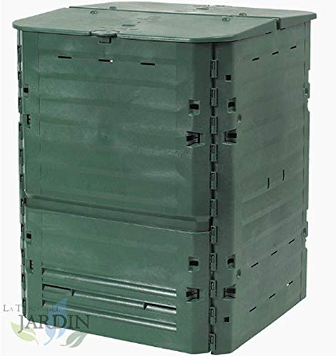 COMPOSTADOR Polietileno Termico 600 litros 80x80x104 cm. Fabricado con Thermolen Que acelera el compostaje.