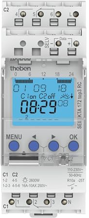 Theben 1720330 SELEKTA 172 top3 RC Astro-Zeitschaltuhr 2-Kanal digital App