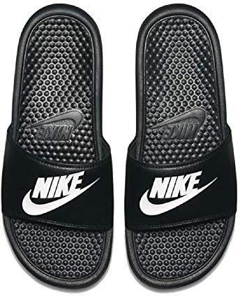 NIKE Benassi JDI Men's Slides Slippers Sandals 343880 (Black/White 090) UK10 (EU45)