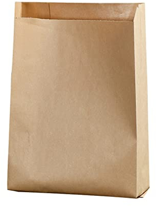 100 Stück Flachbeutel Kraftpapiertüten, Mini Geschenktüten Papier Kraft Umschlag Klein Kraftpapiertüten Mini Papiertüten Pralinen Kuchen Schmuck Samentüten Candy Tüten-braun-18x6x28cm