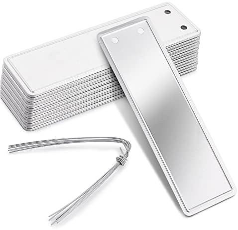 Prasacco 30 Pcs Aluminum Plant Labels Metal Plant Tags Waterproof Plant Markers Durable Tree Tags Outdoor Garden Labels for Gardening Nursery Greenhouse