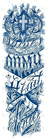 Juice Full Arm Tattoo Sticker Håller I 15 Dagar Ört Semi-Permanent Tatuering Sticker Full Arm Juice Tattoo Sticker