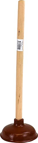 Catergold Large Sink Plunger 47cm with Wooden Handle Drain Plunger Cleaner for Washroom Kitchen
