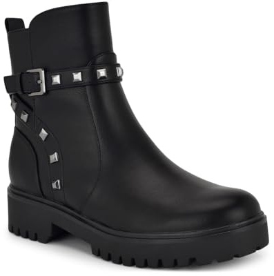 NINE WEST Klimbe, Botas Cortas al Tobillo Mujer, Negro 001, 40 EU
