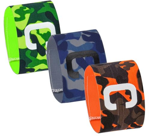 3 Stück Einstellbar Fußball Kapitänsbinde, 3 Farben Kapitänsbinde Kinder und Erwachsene, Teamleiter Armbinde für Ballspiele