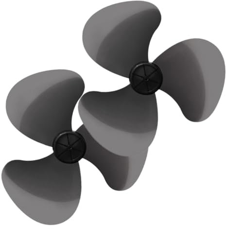 GAROZATION Desk Fan Replacement 2pcs Plastic Fan for Floor Table Pedestal Fans Easy Install