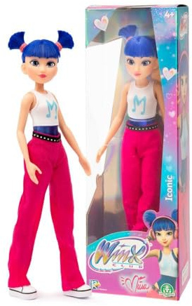 Winx, Poupée articulée, 26 cm, Série Iconic, Modèle Musa, pour Les Enfants dès 3 Ans, WNX773, Rose Fuchsia et Bleu