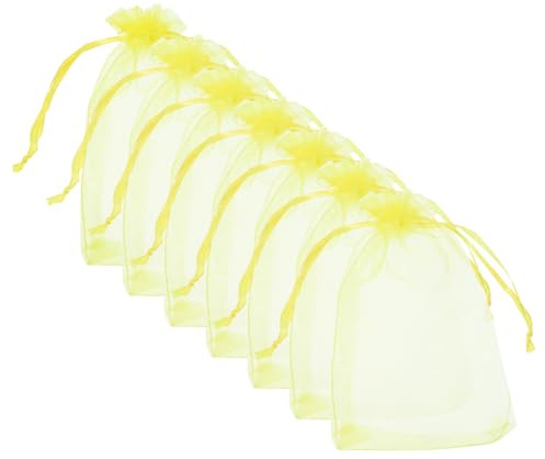 Toddmomy 100piezas Bolsas Protectoras para Frutas De Malla Cordón para Jardín Protección contra Pájaros y Frutillas Árboles