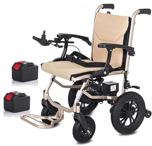 Silla De Ruedas Eléctrica,Sillas De Ruedas Ligeras Para Adultos,Silla De Ruedas Eléctrica Plegable,Para Personas Mayores,Sillas De Ruedas Todoterreno,Para Personas Mayores Khaki