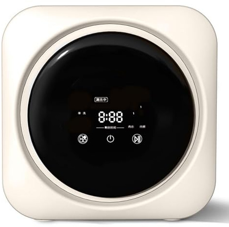 ZGYOZMNG Mini-Machine à Laver Automatique 170 W/3,5 L, Lavage et séchage intelligents à Rouleaux, Machine à Laver Murale/de Bureau intégrée, sèche-Linge Compact à Chargement Frontal