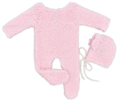 kmgfsd Baby Photography Props Suit Infant Bear Bonnet Long Sleeve Romper Newborn Photo Bodysuit Skin-Friendly Photo Outfit Outfit Costume Romper with Hat