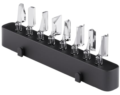 HOZO NeoSander Lot de 8 têtes de ponçage de base avec pointes pointues, plates, arc, demi-cylindre, têtes 45° et 90° pour bords, coins et finition de surface fine