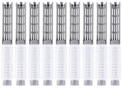 DINHEAROM 20pcs Spiral Curls Tool Hair Rollers Lightweight Plastic Hair Curlers with Firm for DIY Styling and Fluffy Wavy at Home