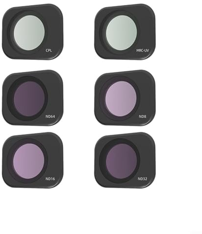 ND Set di filtri per DJ Lito1/X1, vetro ottico HD multistrato, accessori CPL/UV/ND in lega di alluminio per fotografia di droni (E)