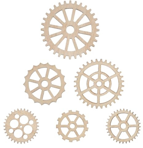 Amosfun Lot de 50 disques en bois découpés au laser pour travaux manuels, bricolage, décoration
