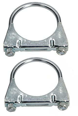 KOTARBAU® 2 x Pernos en U 65mm, Redondo, de Acero Inoxidable, con Tuercas, Soporte De Abrazadera De Mástil De Antena, Montaje De Antena, Perno para Fijar Tubos, Mordaza para mástiles