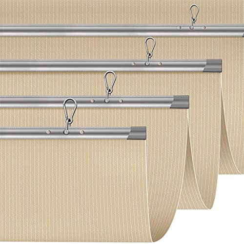 Tenda a Vela Romana a Scomparsa, Vela ombreggiante a Onda a Filo Scorrevole Tenda da Sole per Esterni Copertura per pergola di Ricambio Protezione UV FO Portico, Terrazza Giardino