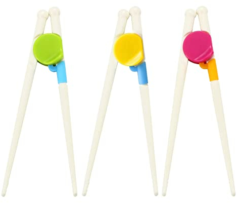 Witbicg Bacchette con design ausiliario per bambini - adatte a principianti e anziani (3 pezzi)