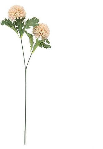 NURCIX Double-Headed Dandelion Simulation Flower Bouquet Accessories Hand Bouquet Combination Bouquet Home Decorative Flowers Hyacinth Simulation Flowers (Bean Paste. A Bouquet of Two Flowers.)