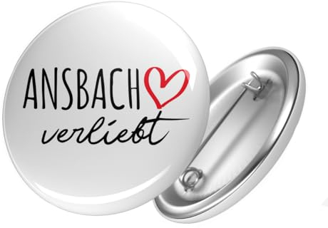Huuraa Button Ansbach verliebt Geschenk