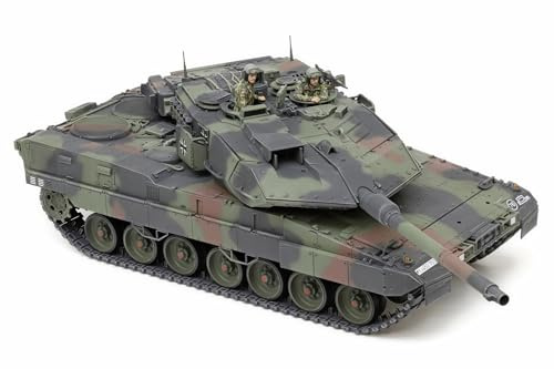 TAMIYA 35387 1:35 KPz Leopard 2 A7V - Modellbau, Plastik Bausatz, Hobby, Basteln, Kleben, Modellbausatz, Modell, Zusammenbauen, Grey
