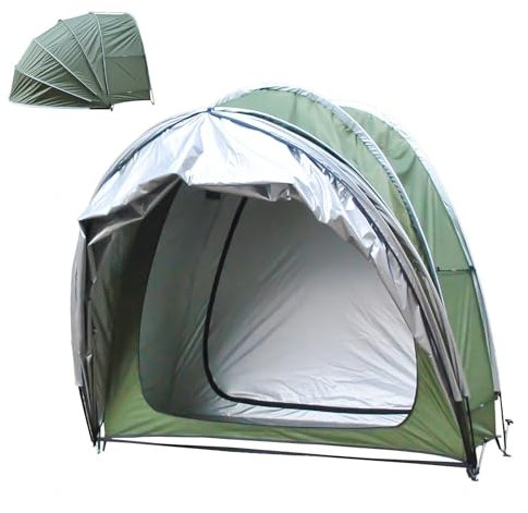 Bicycle tent forBike Storage Cover Tent Scooter Shelter， 2 in 1 Outdoor Sheds for 2/3/4/5 Bikes or 1 Motorcycle Small Outdoor Storage Shed Bike Tent