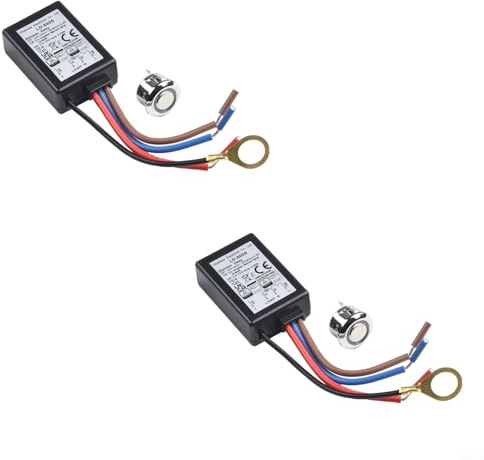 Cloudpower Touch Dimmer Schalter, 3 Wege Touch Lichtschalter 220V Touch Schalter Berührungsschalter Sensorschalter Steuermodul Sensor für LED Licht Lampen, Schrank, Kleiderschrank
