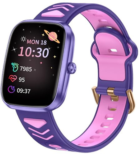 POKUJNFY Smartwatch Bambini per Bambino Bambina Bambini 1.75 Orologio Fitness Contapassi 20 modalità Sport Calorie Sonno Cardiofrequenzimetro Sveglia Giochi con/Senza App