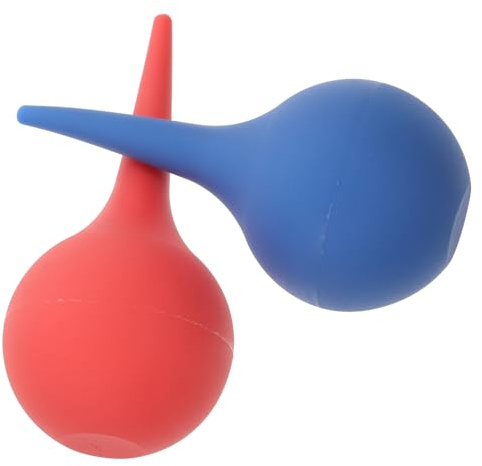 WRITWAA 2 Stück Ohrreinigungsball aus Gummi 75ml Volumen zur Sanften Ohrspülung und Gewebeschutz für Zuhause und Reisen