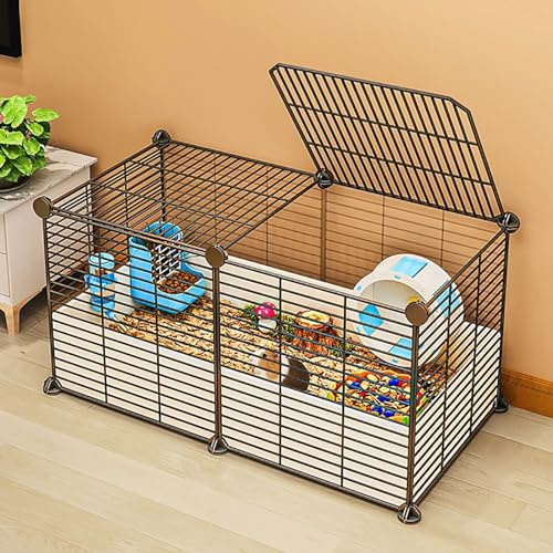 Generic bingomiynhg Kleintierkäfig, Meerschweinchenkäfig, Kaninchenkäfig, Rattenkäfig, kleiner Katzenkäfig, Welpenlaufstall, Haustierzaun für Welpen, Kaninchen, Kätzchen, Hamster, Meerschweinchen