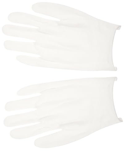SHERCHPRY 1 Paar Street Dance Gloves Zauberhandschuhe Fitnessstudio Performance-Handschuh Party-Fingerhandschuhe fasching stulpen taschenanhänger Bühnenhandschuhe Tanzzubehör Tuch Weiß