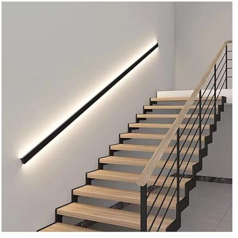 LED Wall Light Handrail for Stairs, Indoor Sensor Lighting Solution for Safe Villa Aisle and Corridor Navigation
