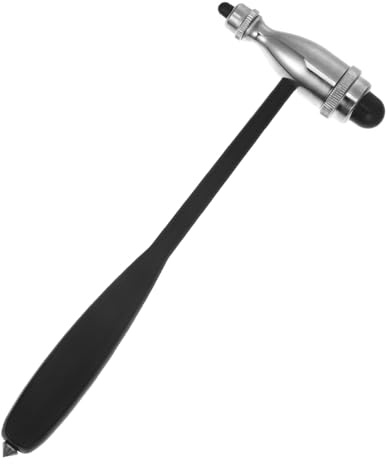 VILLFUL Martello Neurologico Portatile per Test Diagnostici Inossidabile Ergonomico Strumento Essenziale per Riflessi Muscolari in Ospedali e Cliniche