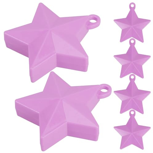 NUOBESTY 6 pezzi Pesi per Palloncini Stella Vuota Base per Decorazioni Feste e Matrimoni Blocchi Peso per Stabilità Palloncini Interno ed Esterno