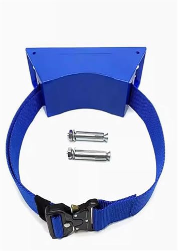 CASOME Gas Cylinder Wall Bracket with Adjustable Strap for 8–40L Bottles | Curved ABS support, nylon restraint band, metal buckle and expansion screws included