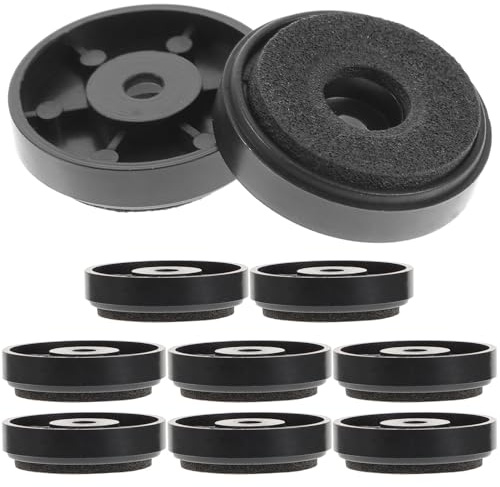 Ipetboom 10pcs 30x8mm Speaker Isolation Feet Pads, Round Foam Vibration Absorber for HiFi Amplifier Turntable, Speaker Base Mat Floor Protector for Audio Equipment
