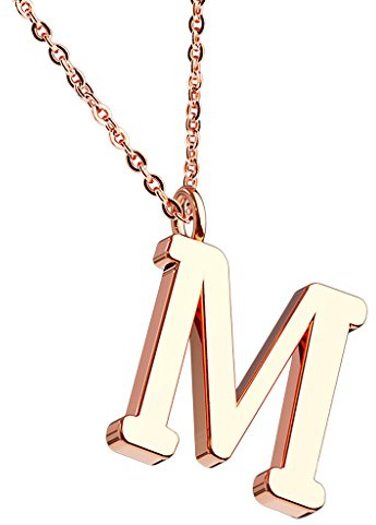 Mianova Damen Halskette Kette mit Buchstaben Anhänger