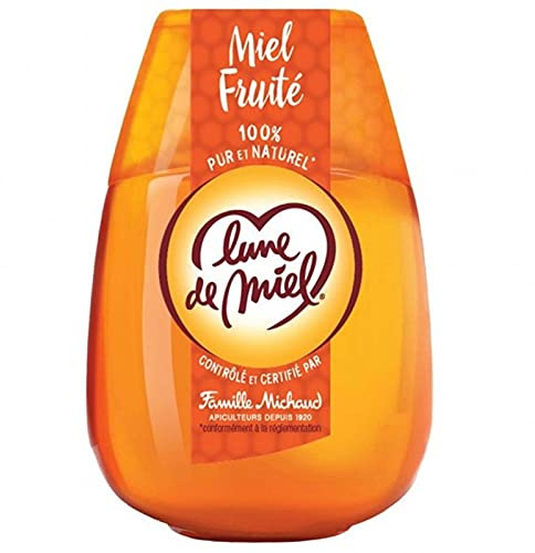 Lune de Miel 100% Pur et Naturel Miel Fruité 340g (lot de 4