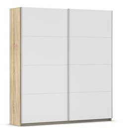 Rauch Möbel MINOSA, Schwebetürenschrank, Weiß/Eiche Sonoma, Breite 181 cm
