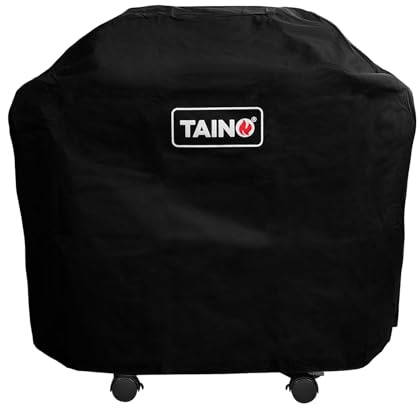 TAINO Abdeckhaube 2 Brenner Platinum Black 2+1 Abdeckung Wetterschutz Schutz-Plane Oxford Polyester 125x48x110cm (BxTxH)