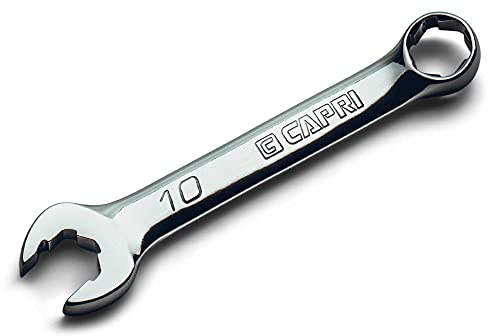 Capri Tools Llave combinada WaveDrive Pro Stubby de 10 mm para pernos regulares y redondeados