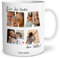 OWLBOOK® Muttertagsgeschenk - Personalisierte Tasse mit Foto - Fototasse mit 4 Fotos & Text selbst gestalten - Beste Mama Geschenke für Mama zum Geburtstag Muttertag | Keramik 300 ml