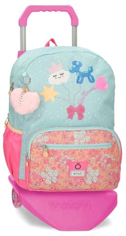 Enso Balloons Laptop-Rucksack mit Trolley, Mehrfarbig, 32 x 42 x 15 cm, Polyester, 18,82 l, bunt, Talla única, Laptop Rucksack mit Trolley