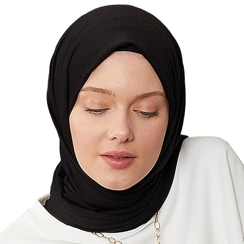 Premium Jersey Turban Kopftuch Schal Wrap Instant Hijab Für Damen | Muslim Instant Hijab Schal Cap für Frauen